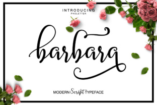 Barbara Script Font for Handmade Products and Branding