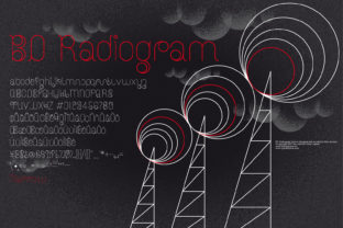 BD Radiogram Font for Airy Marketing Visuals