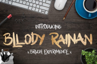 Bllody Rainan Font Review for Handmade Branding