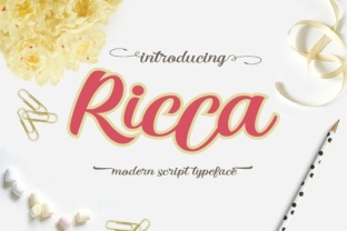 Discover Ricca: A Fresh and Fluid Handwritten Font