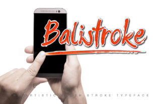 Discover the Charm of Balistroke: A Handmade Script Font
