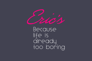 Eric s: A Handwritten Font for Elegant Publishing
