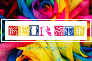Florati Font: Decorative Capitals for Handmade Labels