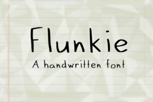 Flunkie Font: Clean Handwritten Style Guide