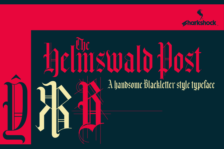 Helmswald Post Font: Modern Blackletter for Digital Campaigns