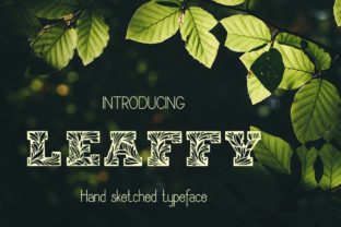 Leaffy Font: Hand Drawn Decorative Type for Crafters