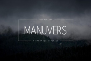 Manuvers: A Sweet Handmade Sans Serif Font for Editorial Design