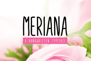 Meriana: A Sweet and Playful Handwritten Font for Editorial Design