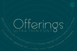 Offerings Font: Elevating Campaign Visuals with Elegant Sans Serif Typography