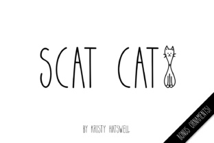 Scat Cat: A Tall and Skinny Decorative Font for Web Design
