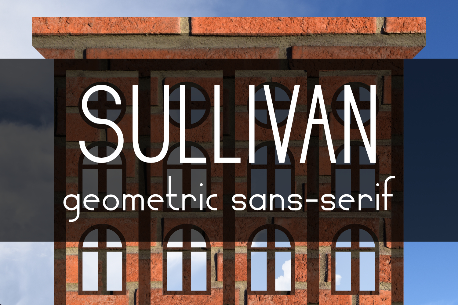 Sullivan Font: Tall Geometric Sans Serif for Digital Impact
