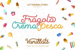 Vanillate Font: Playful Monoline Script for Editorial Design