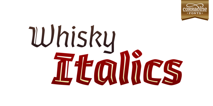 Whisky Italic Family Font for Handmade Labels